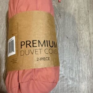 Premium 2-Piece Duvet Cover Set - Coral